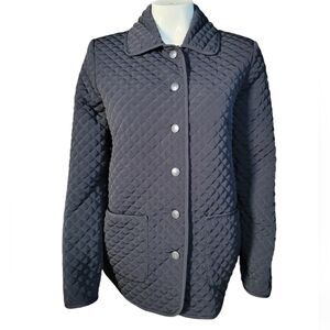 size small esprit quilted black jacket